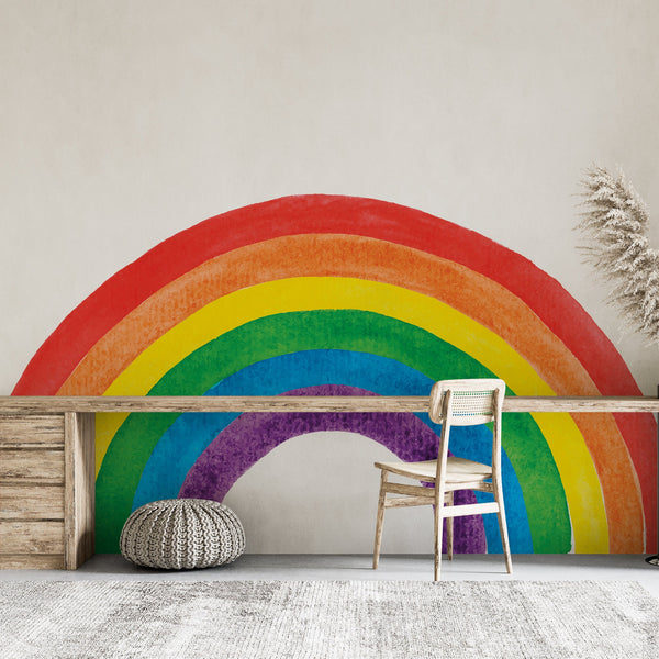 Colorful Rainbow Wall Decal: Nursery & Kids Room Decor