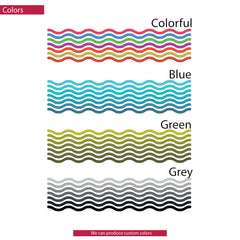 Colorful Zig Zag Arch Wall Decal: Modern Abstract Line Decor