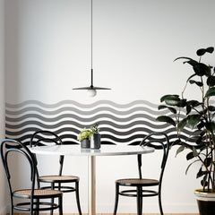 Colorful Zig Zag Arch Wall Decal: Modern Abstract Line Decor