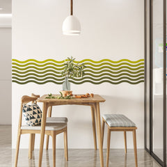 Colorful Zig Zag Arch Wall Decal: Modern Abstract Line Decor