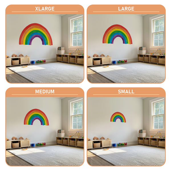 Colorful Rainbow Wall Decal: Nursery & Kids Room Decor