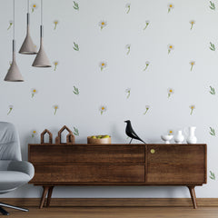 Daisy Wall Decals, Removable Wall Decal, Flowers Wall Decal, Bohemian Wall Decal, Girls Room Decor, Daisy Wall Stickers, Daisy Stickers