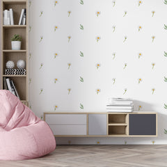 Daisy Wall Decals, Removable Wall Decal, Flowers Wall Decal, Bohemian Wall Decal, Girls Room Decor, Daisy Wall Stickers, Daisy Stickers