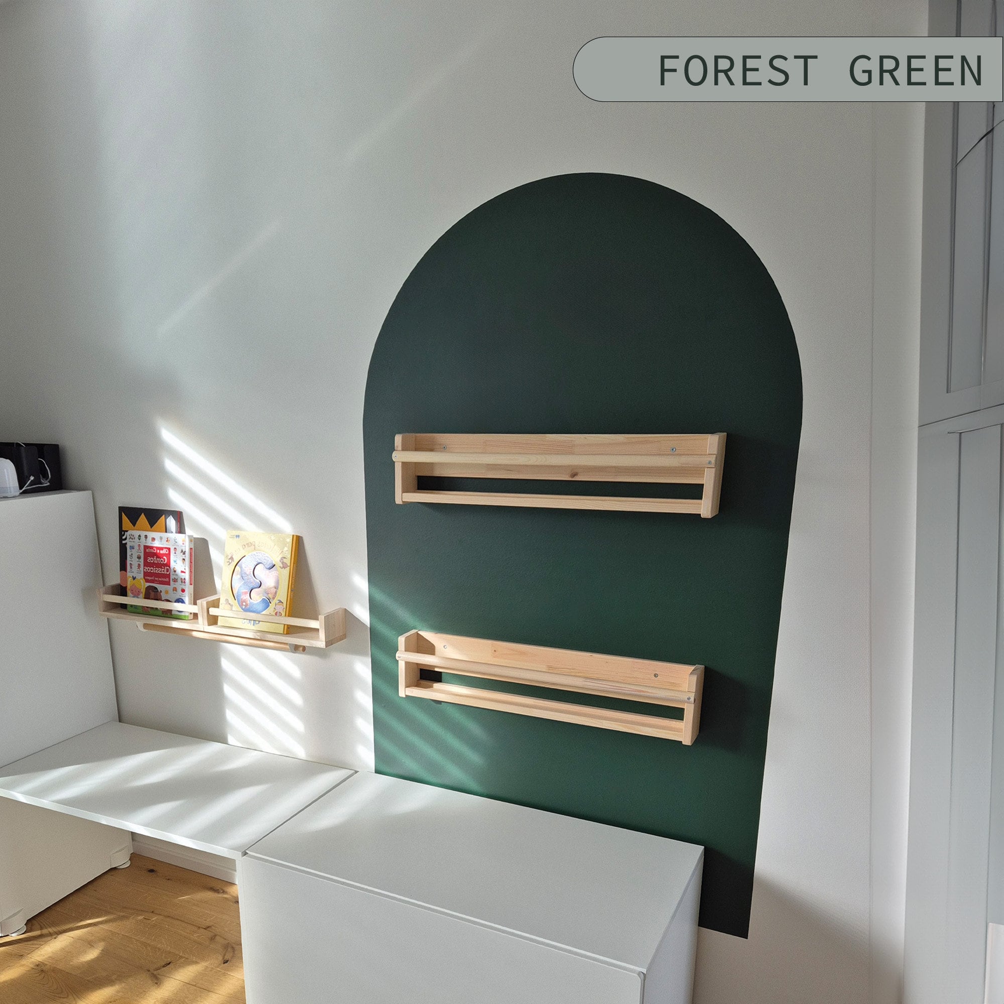 Forest Green Arch Wall Decal: Boho Nursery Decor