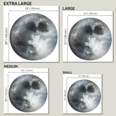 Full Moon Vinyl Wall Decal: Removable Kids Room Decor
