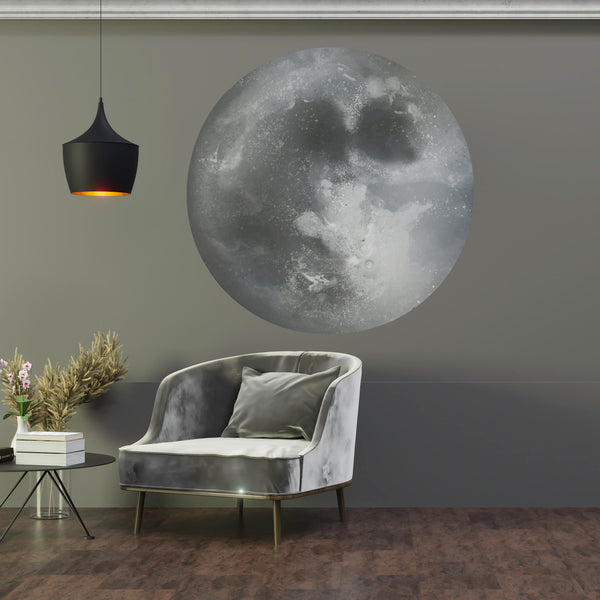 Full Moon Vinyl Wall Decal: Removable Kids Room Decor