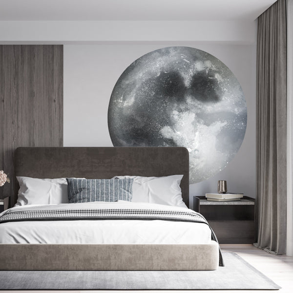 Full Moon Vinyl Wall Decal: Removable Kids Room Decor