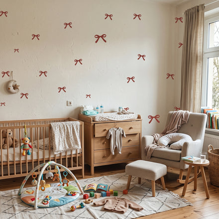 Red Bows Wall Decals