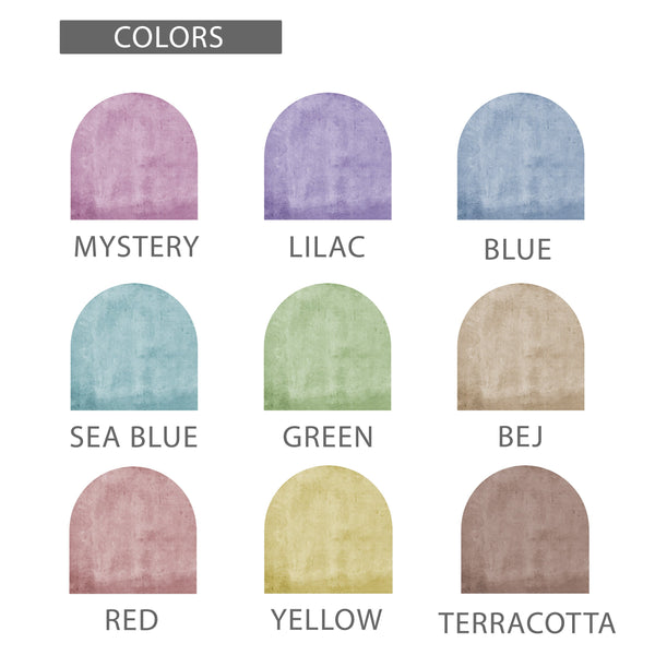 Geometric Circle Wall Decal: Bohemian Mid-Century Color Block