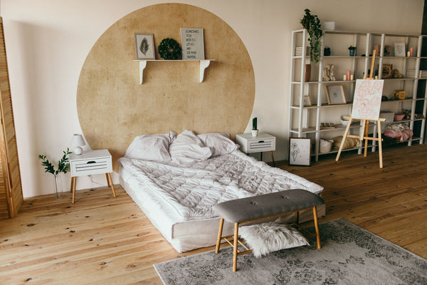 Geometric Circle Wall Decal: Colorblock Nursery Decor