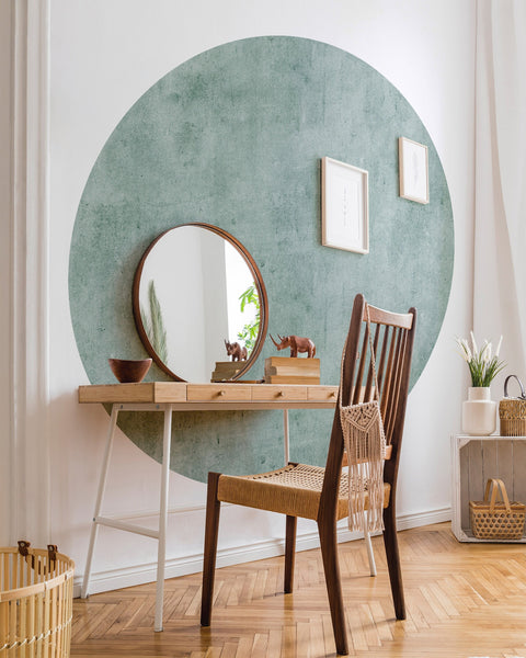 Geometric Circle Wall Decal: Colorblock Nursery Decor