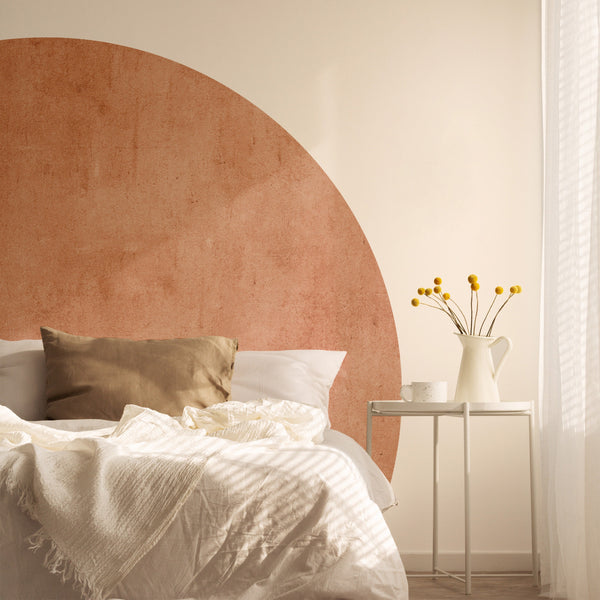 Geometric Circle Wall Decal: Colorblock Nursery Decor