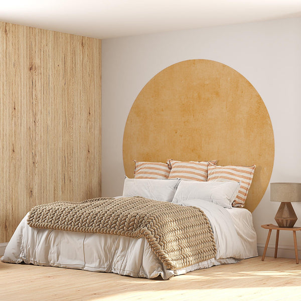 Geometric Circle Wall Decal: Colorblock Nursery Decor Circle Headboard Wall Sticker