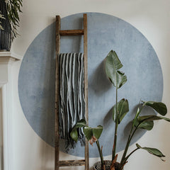 Geometric Circle Wall Decal: Colorblock Nursery Decor Circle Headboard Wall Sticker