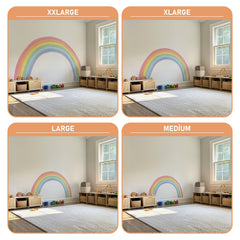 Large Rainbow Wall Decal,Watercolor Nursery Decor