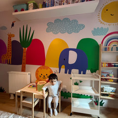 Safari Animal Wall Decal: Removable Jungle Nursery Decor