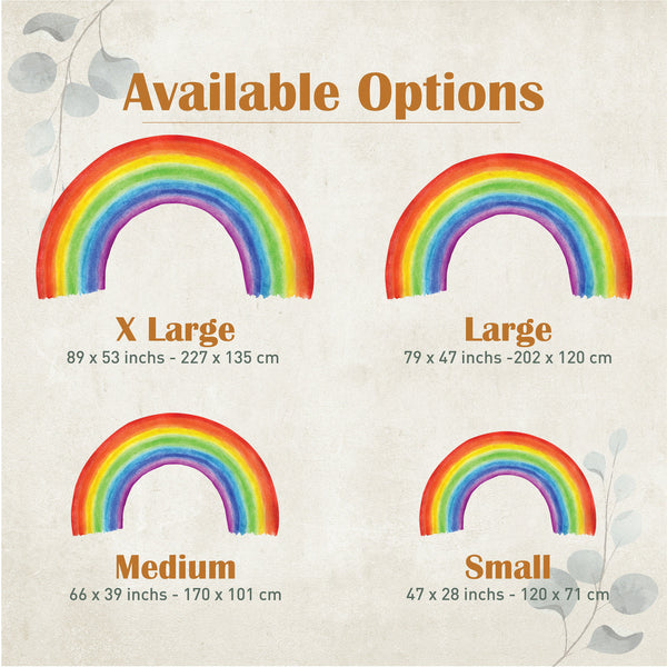 Kids Room Rainbow Wall Decal: Vibrant Baby Decor