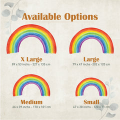 Kids Room Rainbow Wall Decal: Vibrant Baby Decor