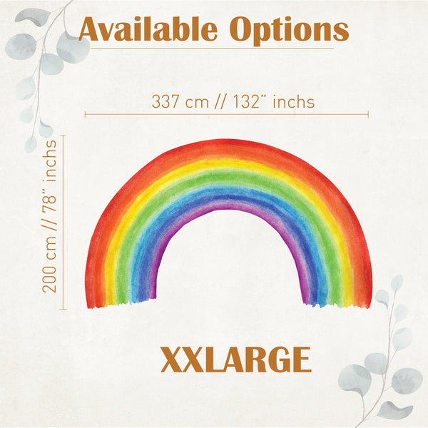 Kids Room Rainbow Wall Decal: Vibrant Baby Decor
