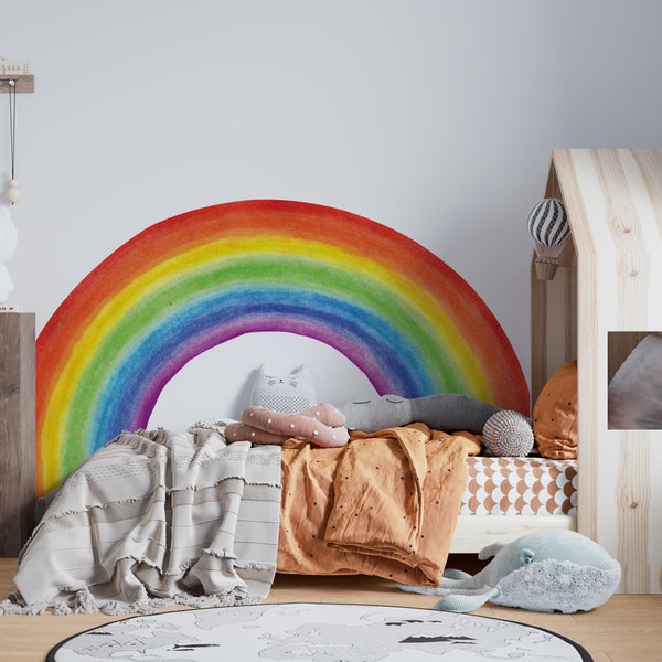 Kids Room Rainbow Wall Decal: Vibrant Baby Decor