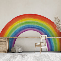 Kids Room Rainbow Wall Decal: Vibrant Baby Decor