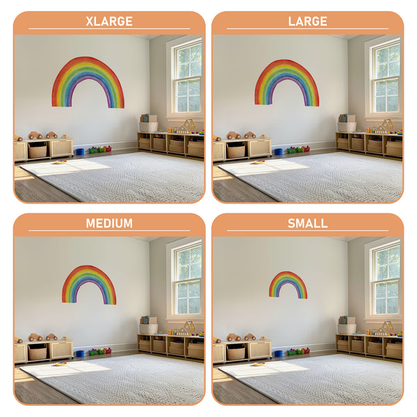 Kids Room Rainbow Wall Decal: Vibrant Baby Decor