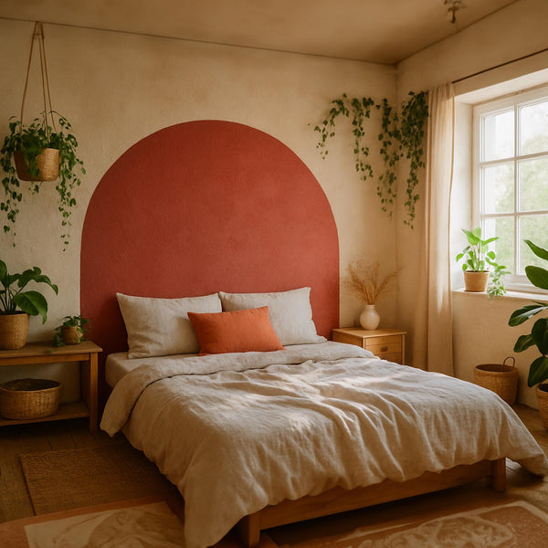 Lilac Arch Wall Decal: Easy-Apply Headboard Art