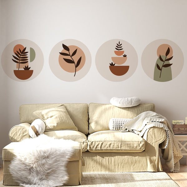 Line Mountain Wall Decal, Removable Wall Decal, Boho Landscape Wall Decal, Boho Headboard, Arch Landspace Wall Decal, Abstract Wall Decal