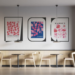 Matisse Abstract Floral Wall Decal: Modern Boho Office Wallpaper