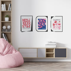 Matisse Abstract Floral Wall Decal: Modern Boho Office Wallpaper
