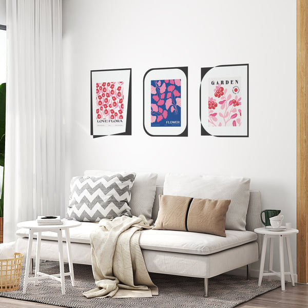 Matisse Abstract Floral Wall Decal: Modern Boho Office Wallpaper