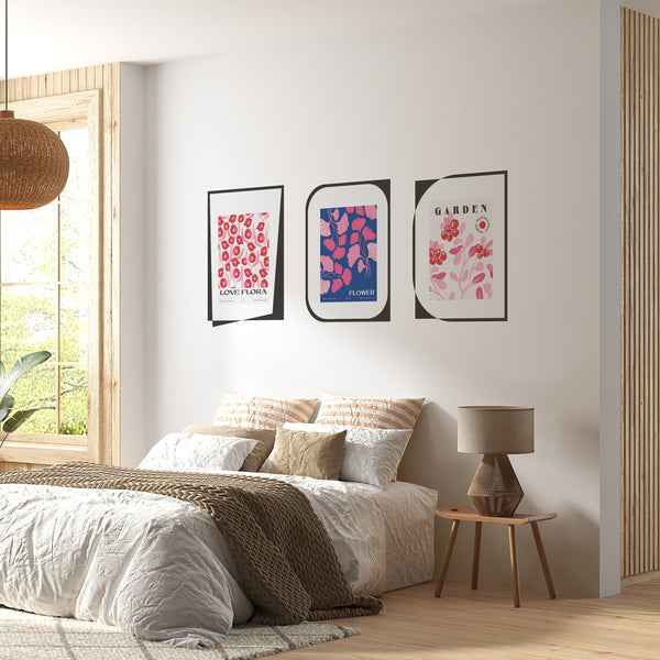 Matisse Abstract Floral Wall Decal: Modern Boho Office Wallpaper