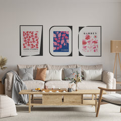 Matisse Abstract Floral Wall Decal: Modern Boho Office Wallpaper