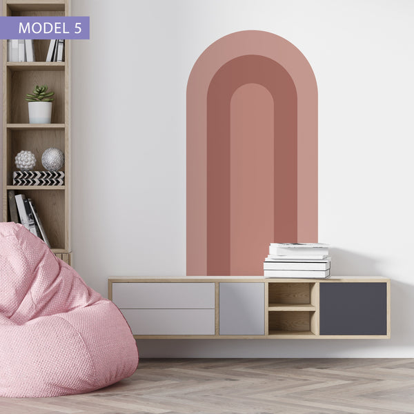 Mid Century Arch Wall Decal: Boho Removable Wall Sticker