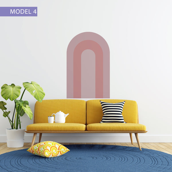 Mid Century Arch Wall Decal: Boho Removable Wall Sticker