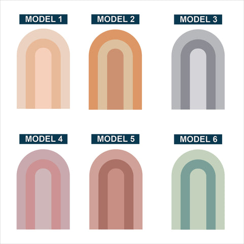 Mid Century Arch Wall Decal: Boho Removable Wall Sticker