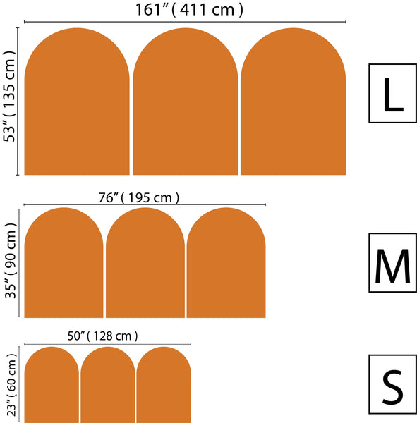 Mid Century Mountain Wall Decal: Abstract Landscape Wallpaper