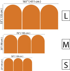 Mid Century Mountain Wall Decal: Abstract Landscape Wallpaper