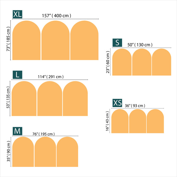 Minimalist Landscape Arch Wall Decal: Boho Decor, Peel & Stick