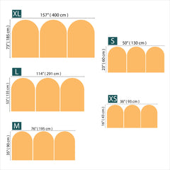 Minimalist Landscape Arch Wall Decal: Boho Decor, Peel & Stick