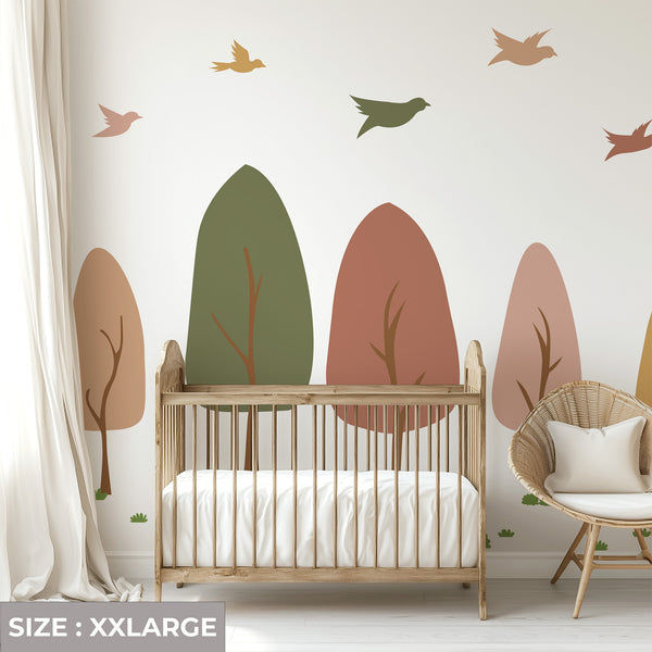 Colorful Trees Wall Decal