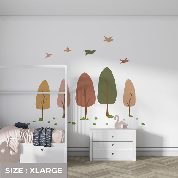 Colorful Trees Wall Decal