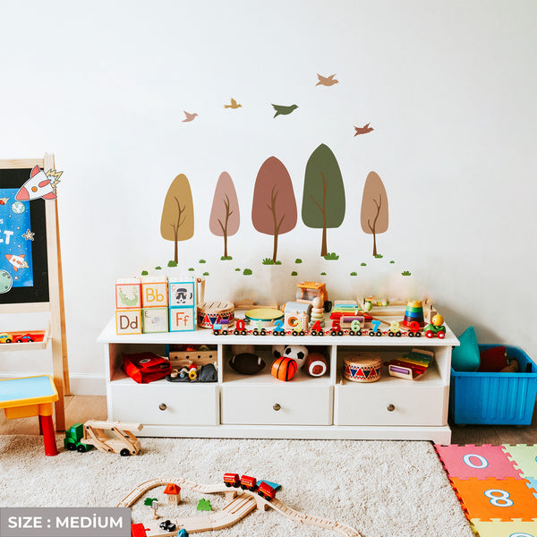 Colorful Trees Wall Decal