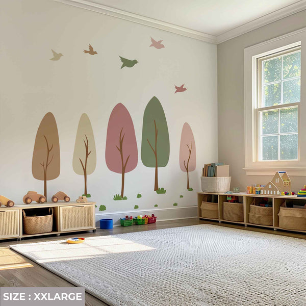 Colorful Trees Wall Decal