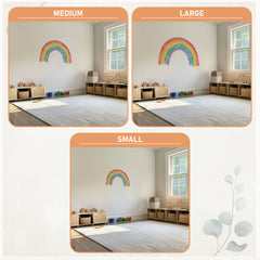 Watercolor Rainbow Wall Decal: Peel & Stick Nursery Decor