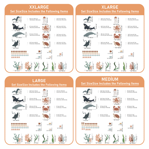 Ocean Under The Sea Wall Decal: Octopus Nursery Mural