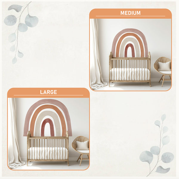 Rainbow Wall Decal: Peel and Stick Nursery Decor