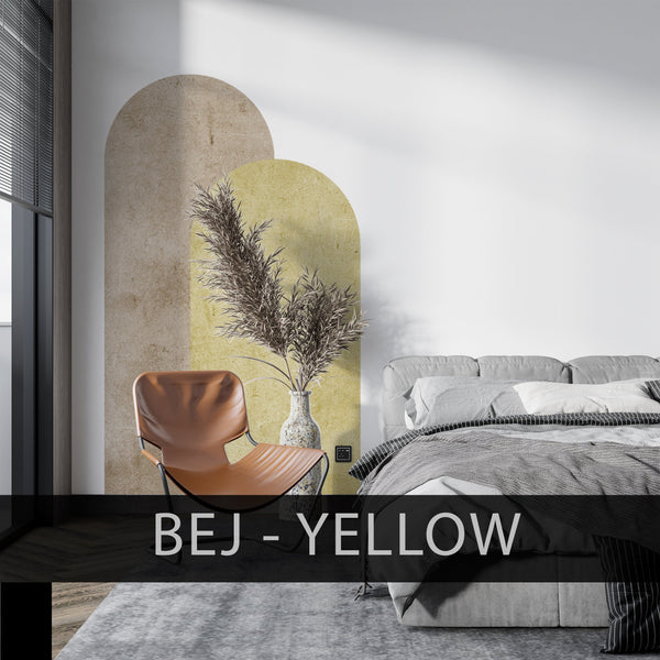 Personalized Arch Wall Decal: Modern Farmhouse Color Block Sticker