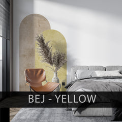 Personalized Arch Wall Decal: Modern Farmhouse Color Block Sticker