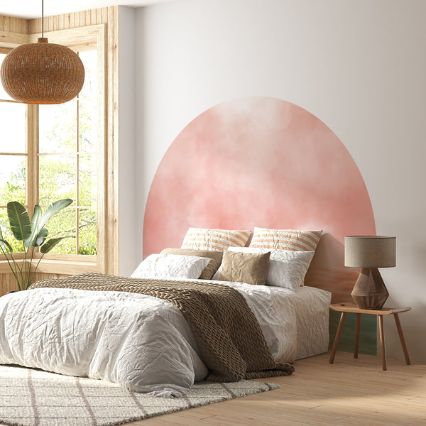 Pink Arch Wall Decal: Boho Nursery Decor Sticker